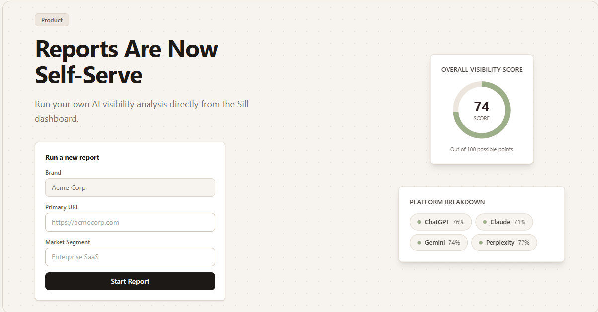 Reports Are Now Self-Serve